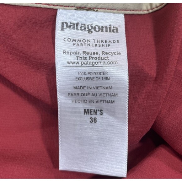 Patagonia Mens Swim Trunks 36 Red Stretch‎ Wavefarer Board Beachgoer Shorts - Picture 5 of 6